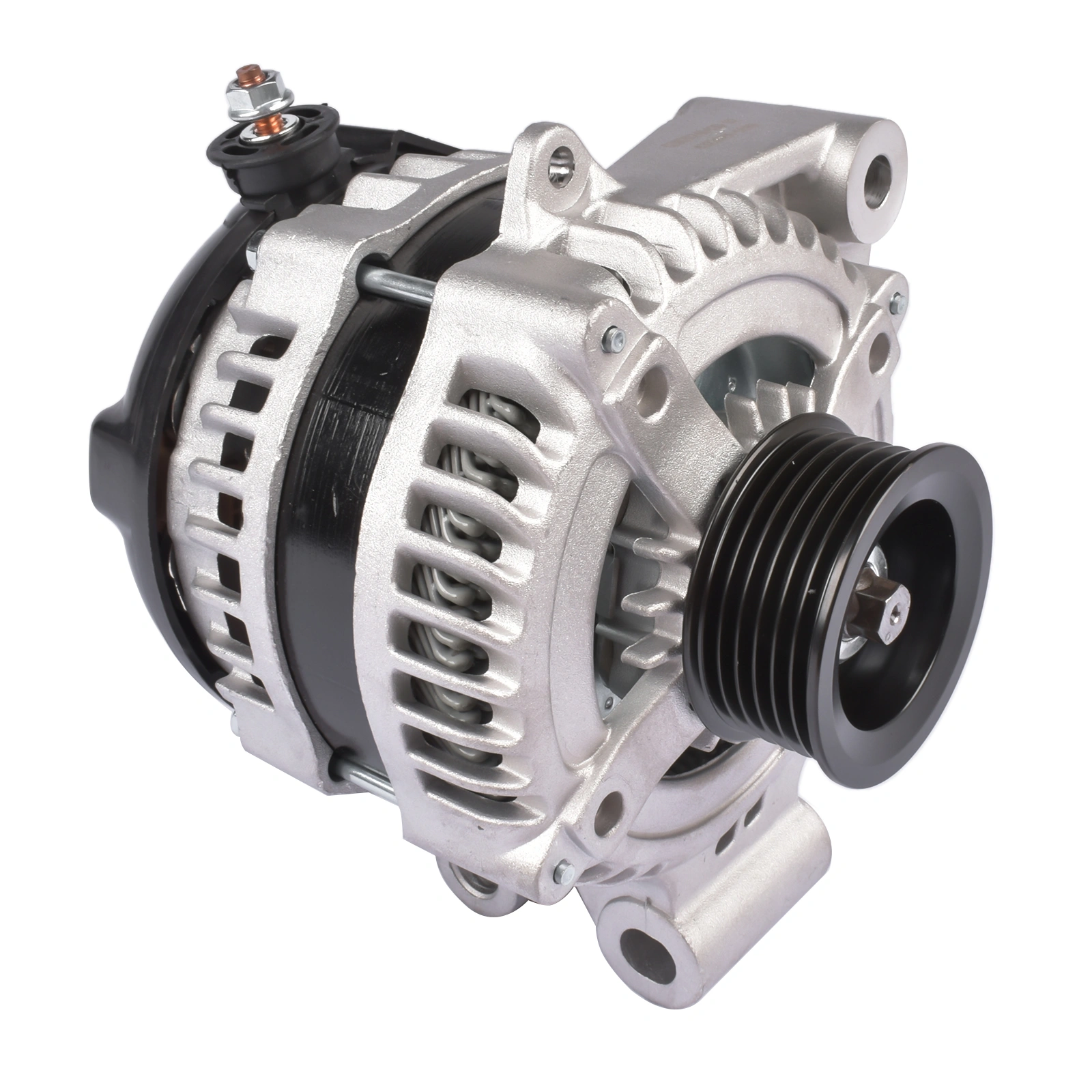 150A Alternator 12V 6-Groove Pulley Replacement for Land Rover LR4 Range Rover Jaguar F-Pace F-Type XJ XJR XF XK Part# 104210-5360 LR011231