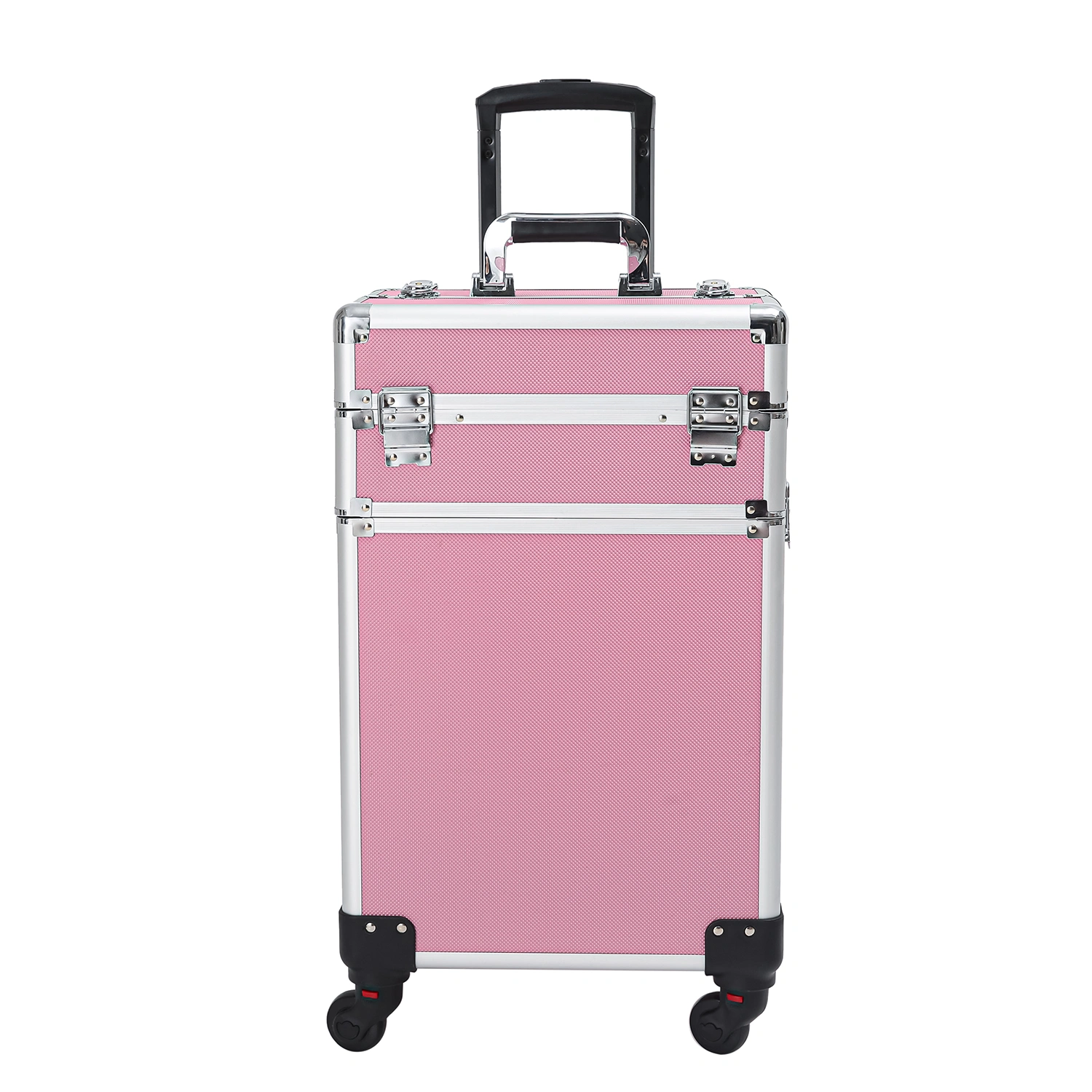 4-in-1 Aluminum Cosmetic Makeup Case, Tattoo Storage Box in Pink view 31