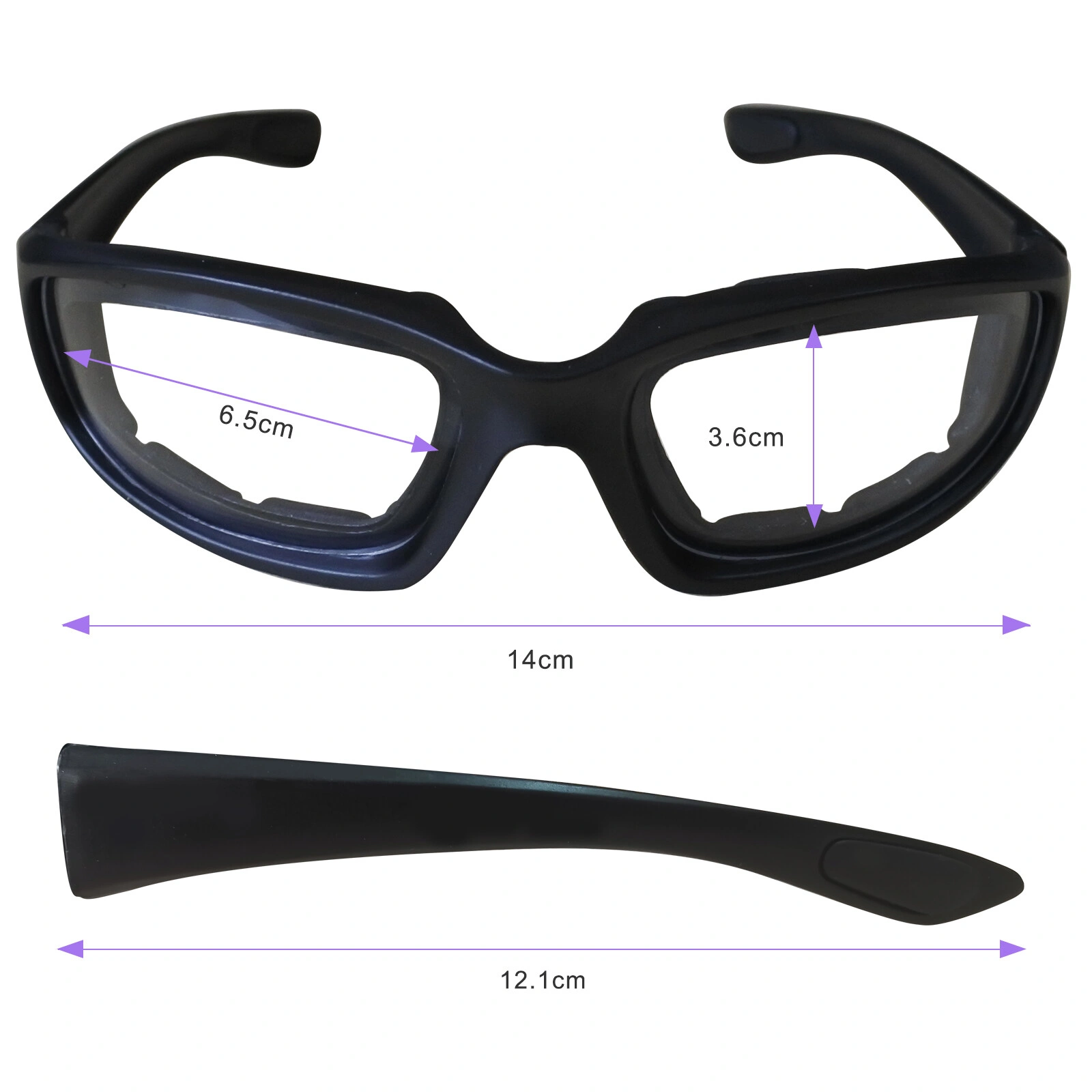 1 pairs Motorcycle Sports Biker Riding Glasses Wind Resistant Eye Protection Sports Goggles Cycling Glasses Sunglasses Clear Color(US Logistics only For USPS.TK/TMEU only For self-pickup) view 4