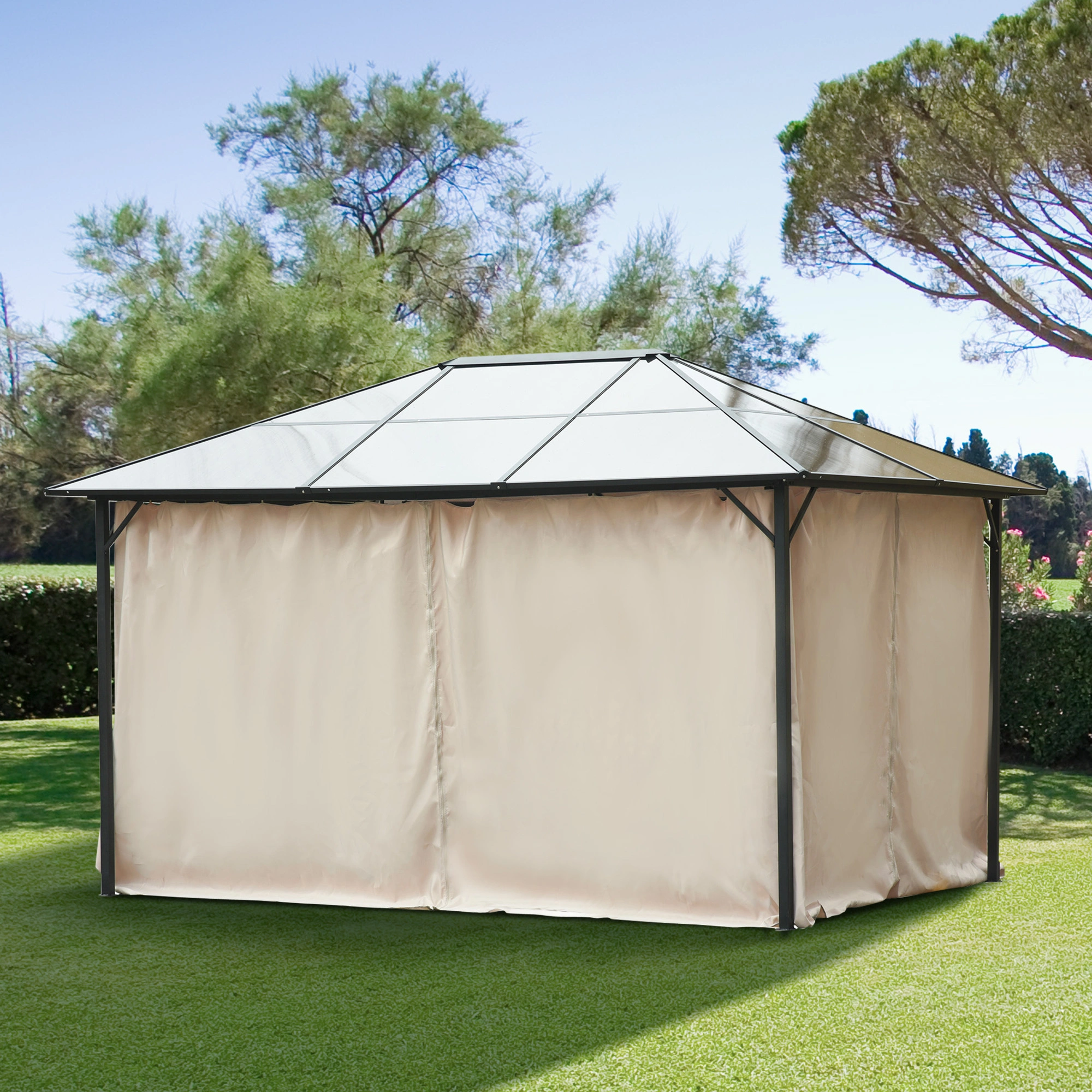Universal Gazebo Sidewall Replacement - Heavy Duty Outdoor Mesh Screen Panel
