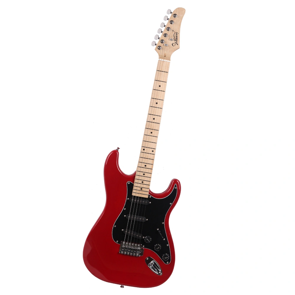 GST Red Electric Guitar Kit with Black Pickguard - Stylish Starter Pack view 3
