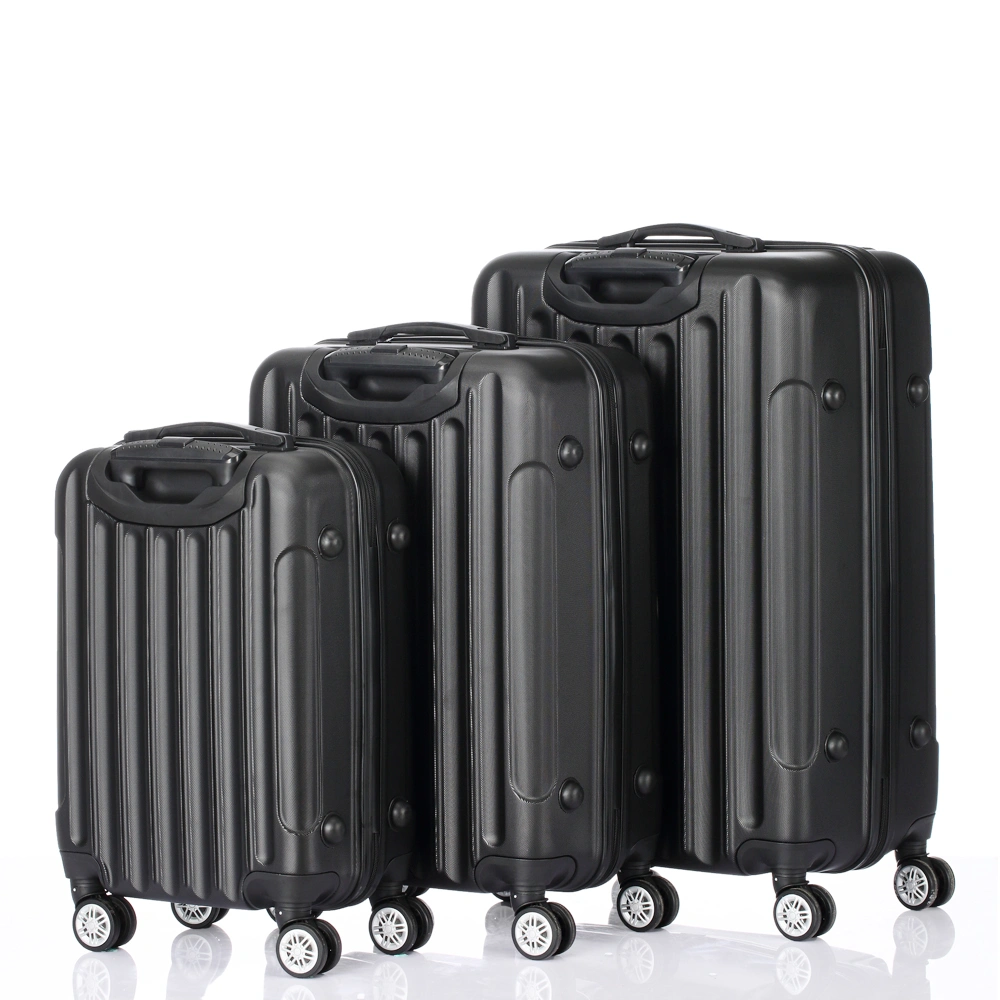 3-in-1 Travel Suitcase Large Capacity Rolling Carry-On Bag Backpack Organizer Black Multifunctional Luggage view 3
