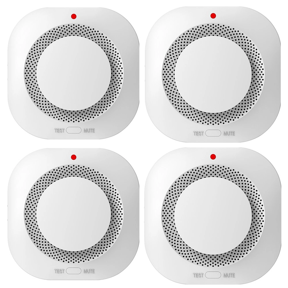 4 Pack Smoke Alarm, Fire Protection Home Security System, US Shipping via USPS