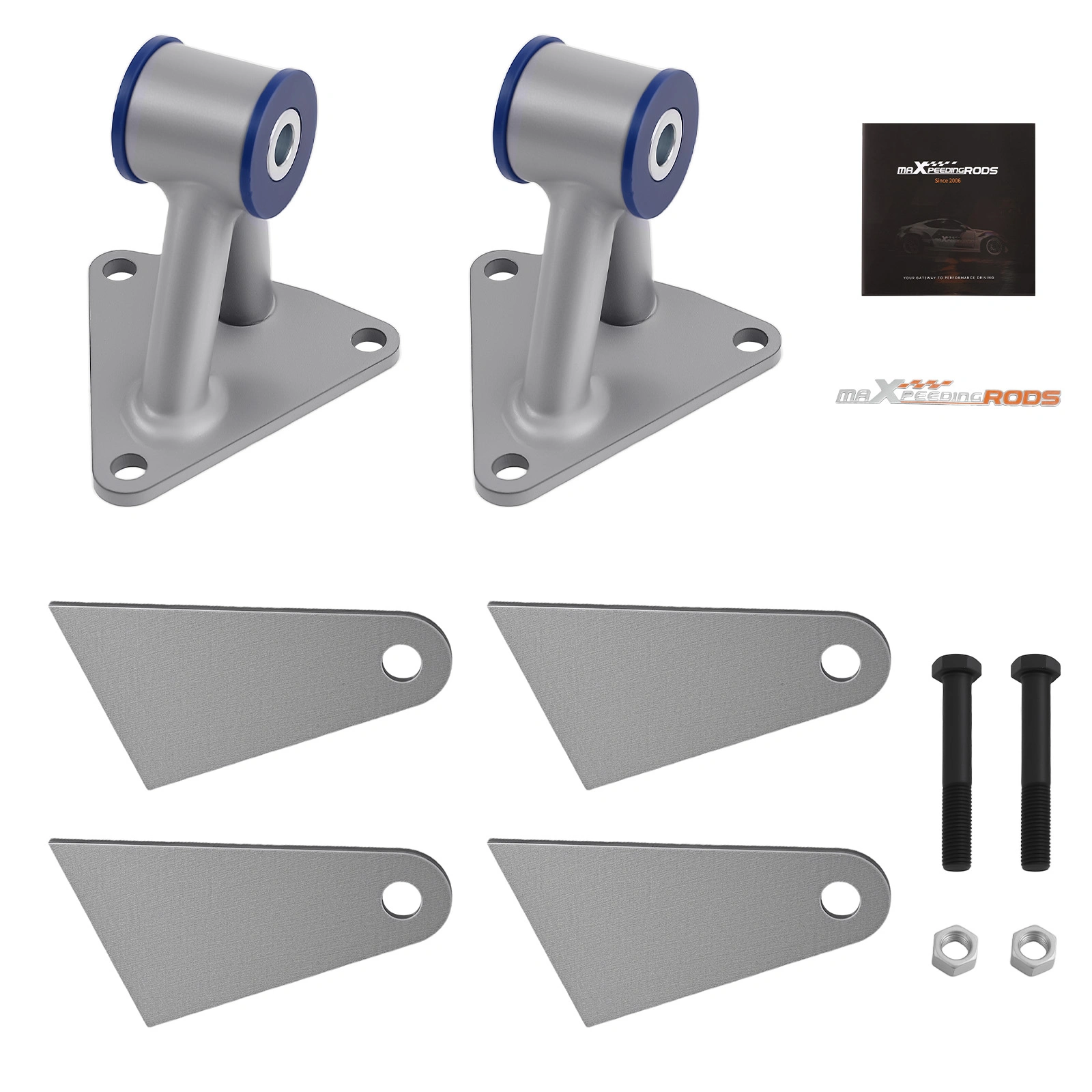 Engine Motor Mount Weld-In Kit for Chevy BBC SBC Small Big Block 350 Performance