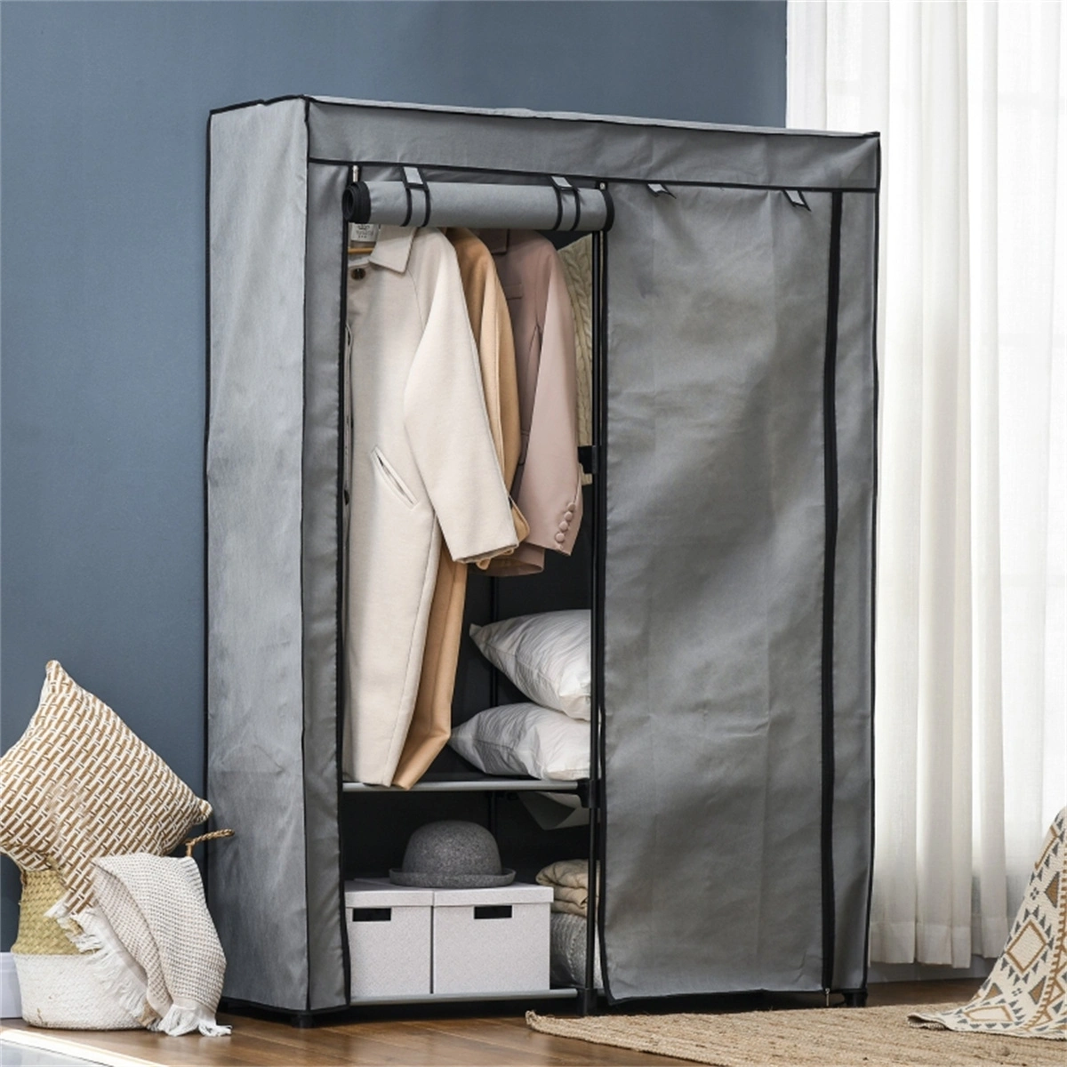 Chester Dresser Cabinet with Lockers - Versatile Storage Solution for Kids Room, Dorm, or Office view 2