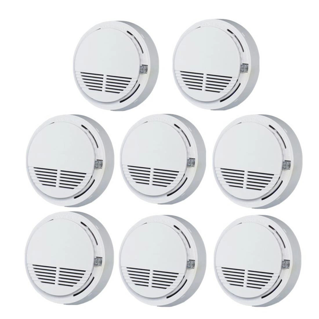 8 Pack Smoke Alarm Detectors, Home Fire Safety Sensor with Battery Included