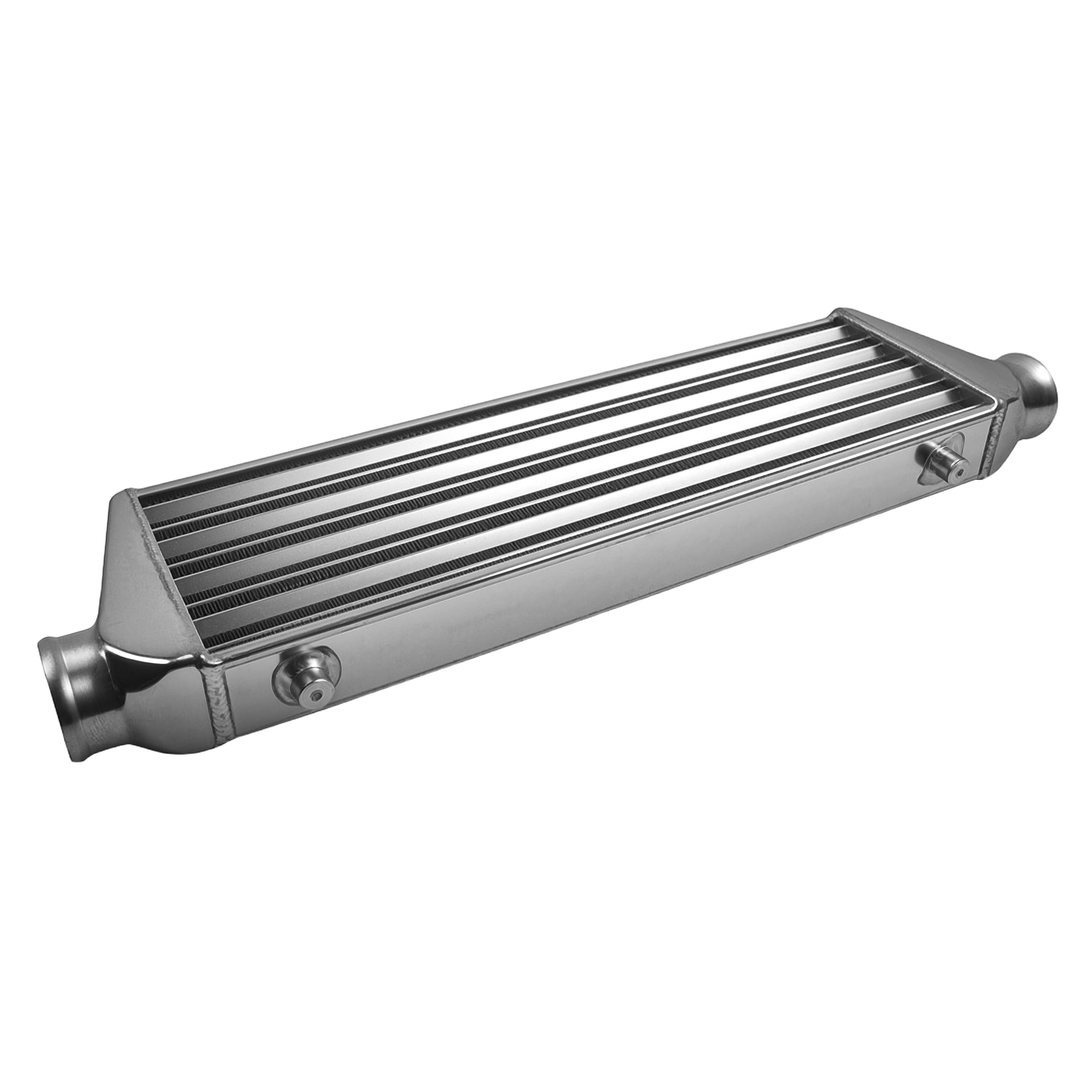 Universal Turbo Front Mount Intercooler - Aluminum 27"x7"x2.5" Core, 2.5" Inlet/Outlet, Direct Fit for Performance Upgrade view 3