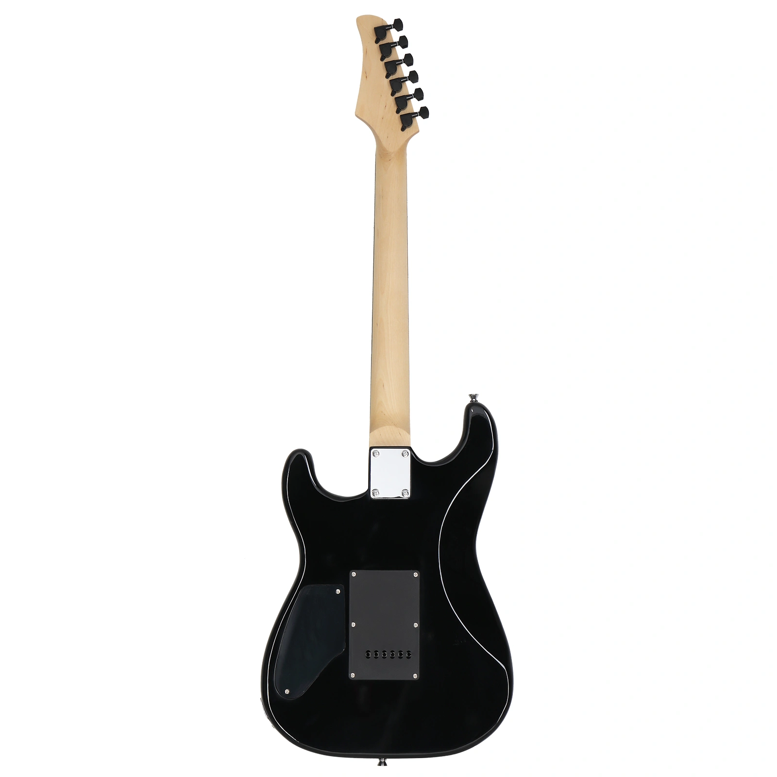 GST Electric Guitar Kit Tiger Stripe H-H Pickup, 20W Amp, Gig Bag & Strap, Black view 2