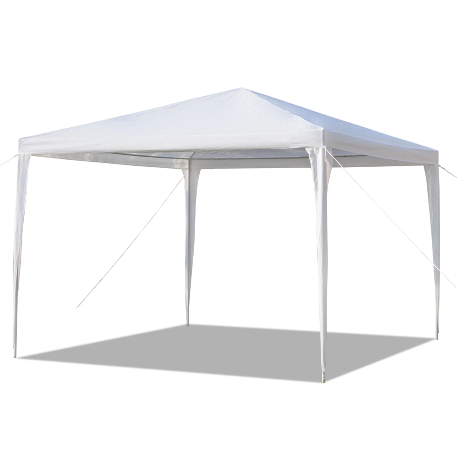 3x3m Waterproof Outdoor Tent with Spiral Tubes - White Pop-Up Canopy Shelter view 2