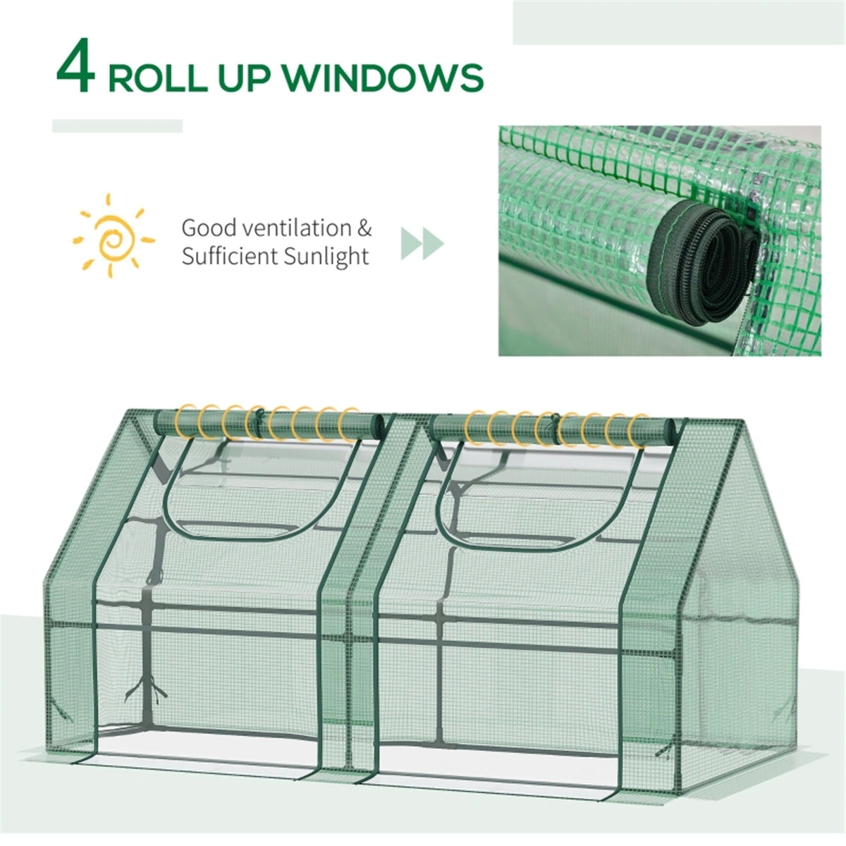 Mini Walk-in Greenhouse, Portable Garden Tent, Compact Hot Greenhouse for Plants, Seedlings & Vegetable Gardening