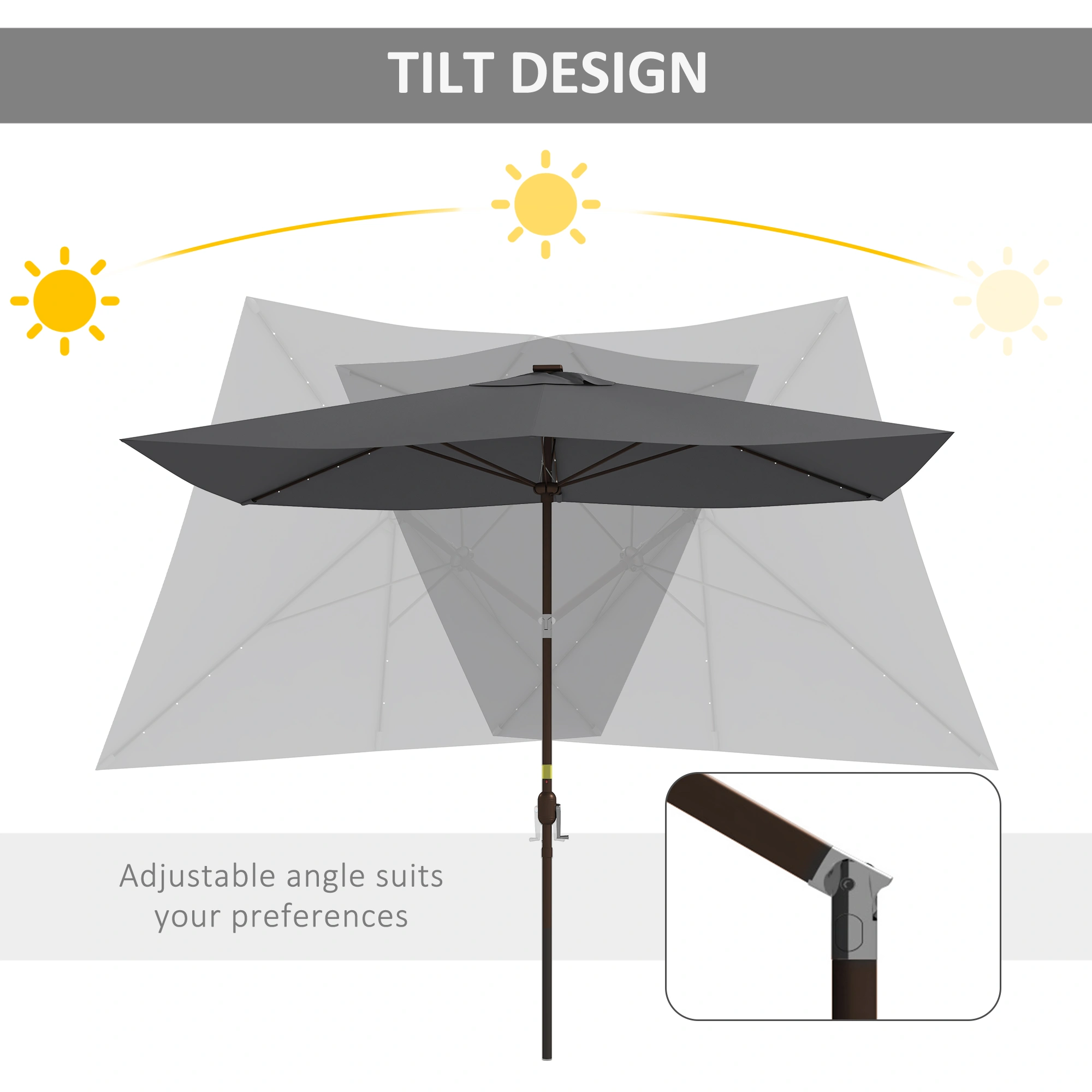 Wall Mounted Umbrella Stand Holder - Outdoor Indoor Heavy Duty Rain Umbrella Rack, Wall Hanging Organizer, Black Metal view 3