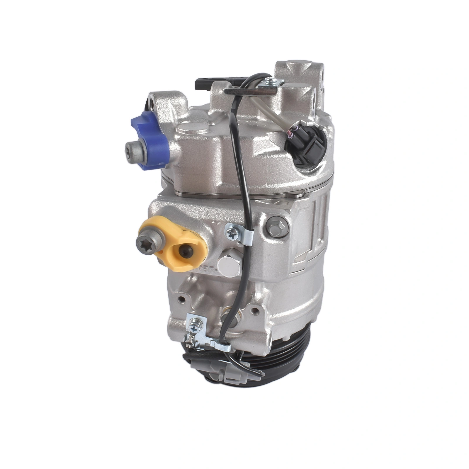 A/C Compressor with 4-Groove Clutch Replacement for BMW 550i 650i 750i 750Li M5 M6 X1 X3 X4 X5 X6, 64509154072