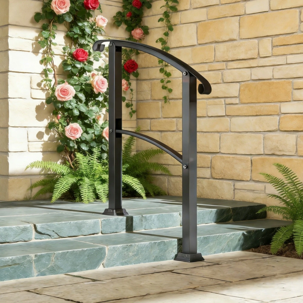 Heavy Duty Metal Handrails Sturdy Wall Mount Railings Indoor Outdoor