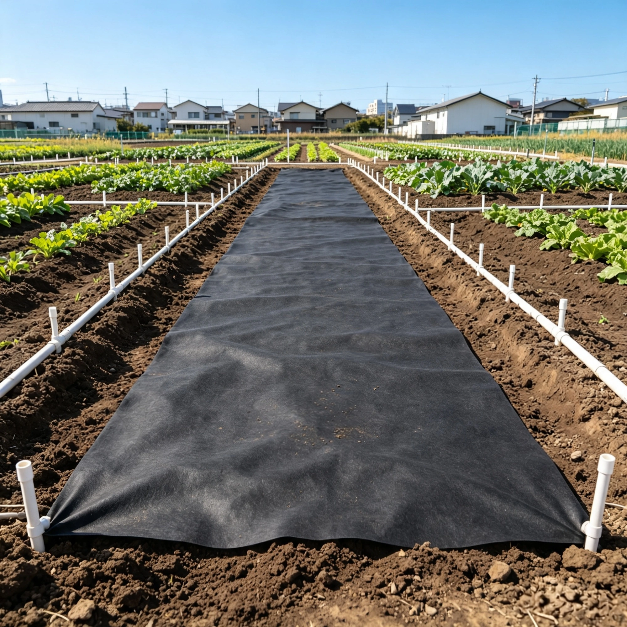 6x100FT Non-Woven Geotextile Fabric, Heavy Duty Weed Barrier Ground Cover for Driveway & French Drain