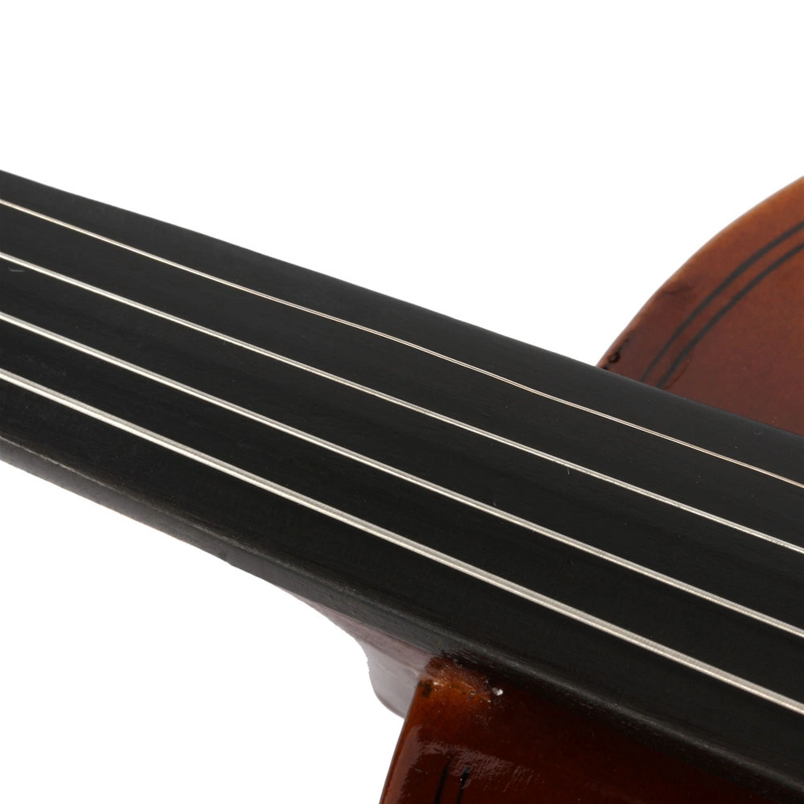 New 1/8 Acoustic Violin Case Bow Rosin Natural view 10