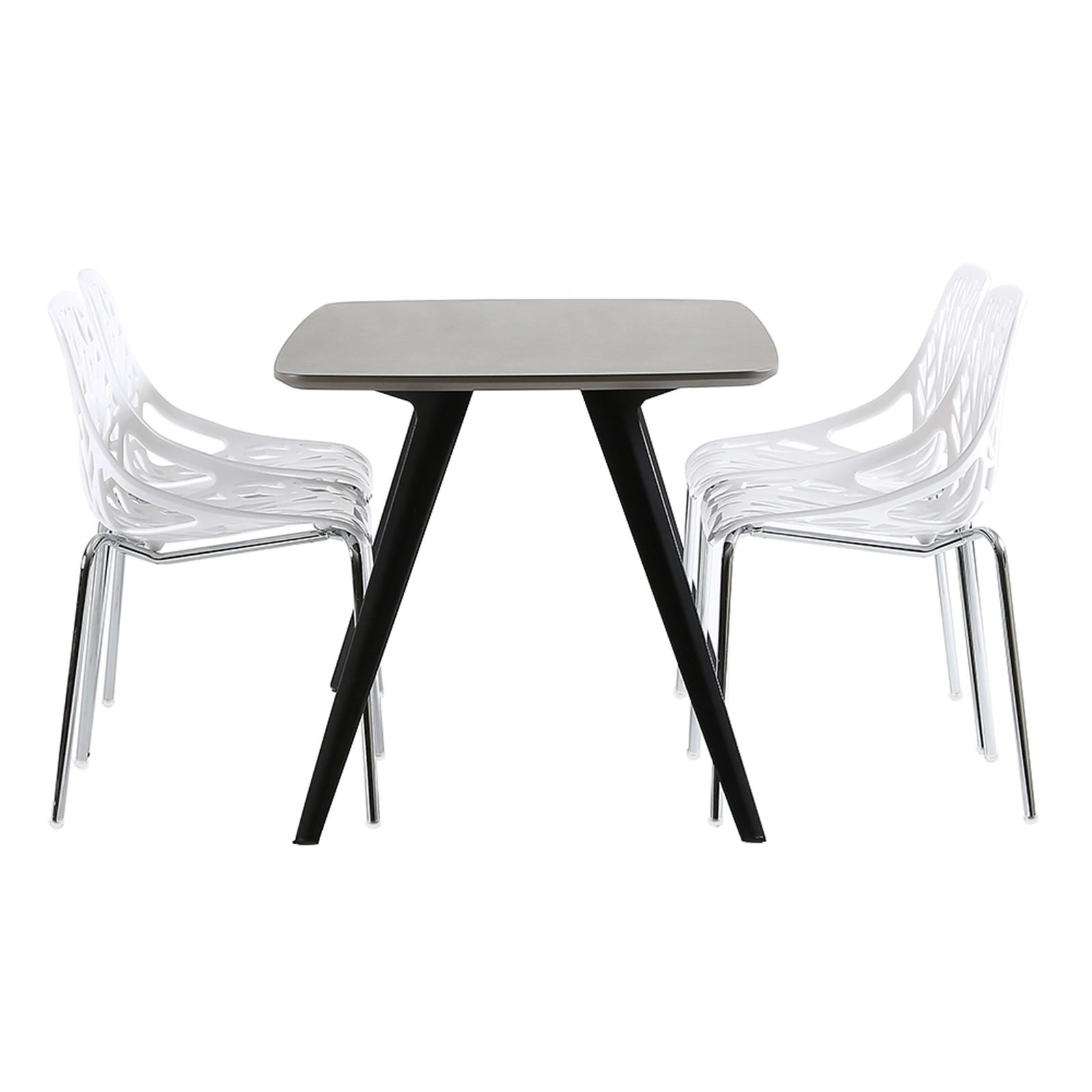 4pcs Bird's Nest Style Lounge Chair White view 20