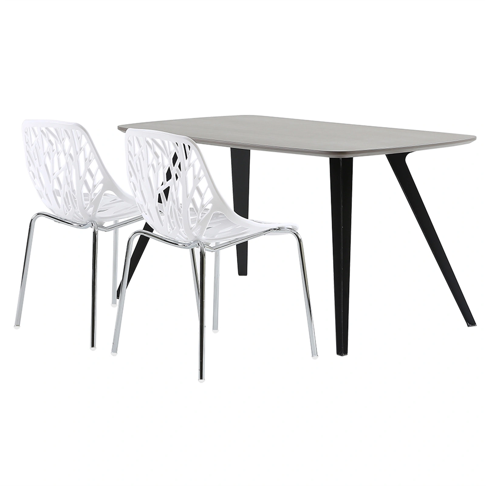 4pcs Bird's Nest Style Lounge Chair White view 21