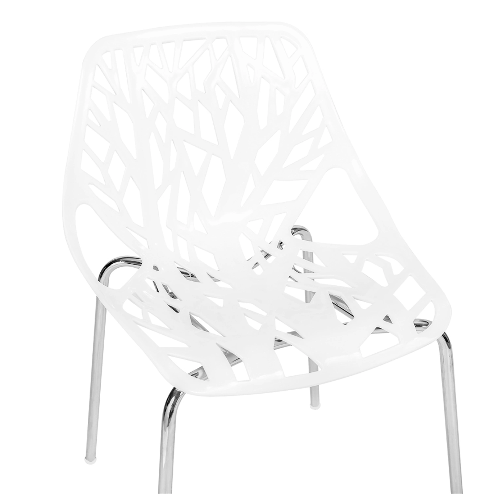 4pcs Bird's Nest Style Lounge Chair White view 27