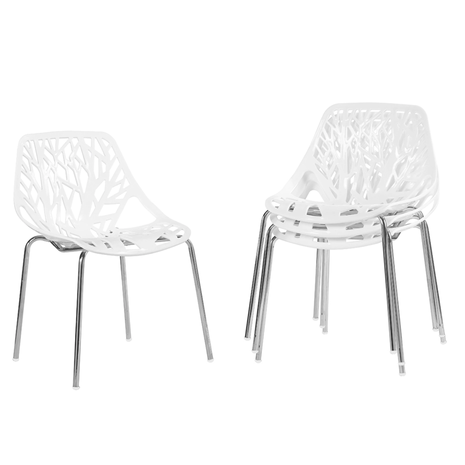 4pcs Bird's Nest Style Lounge Chair White view 32