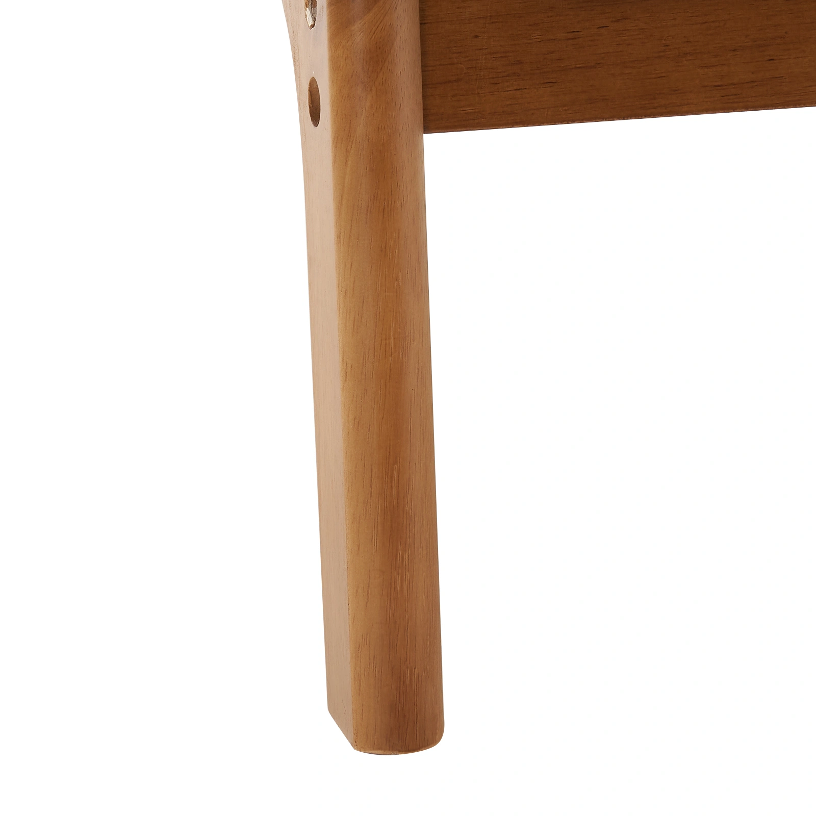 Oak Upholstered Single Lounge Chair with Oak Frame - Indoor Accent Chair, Off-White view 13