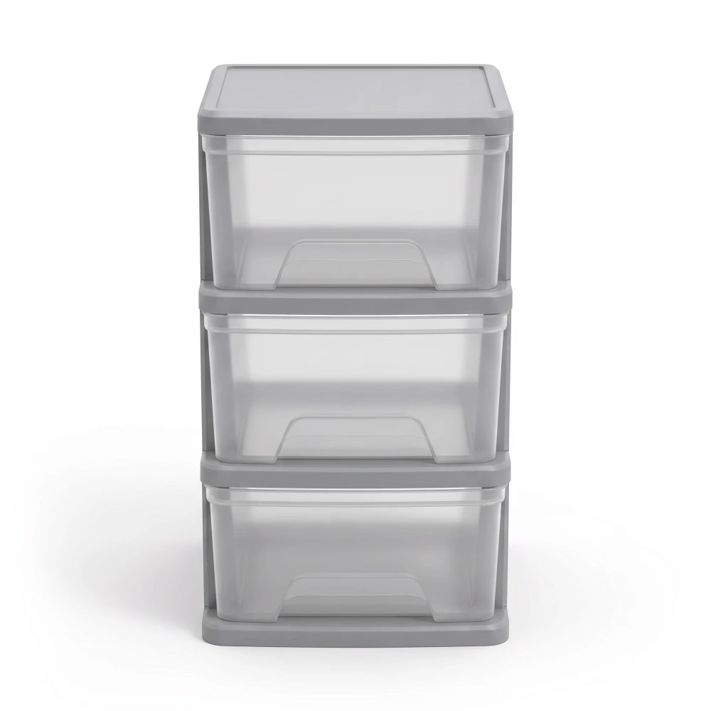 3 Pack 5 Gallon Waterproof Plastic Storage Bins with Lid, Gasket Seal & Durable Latches, Black