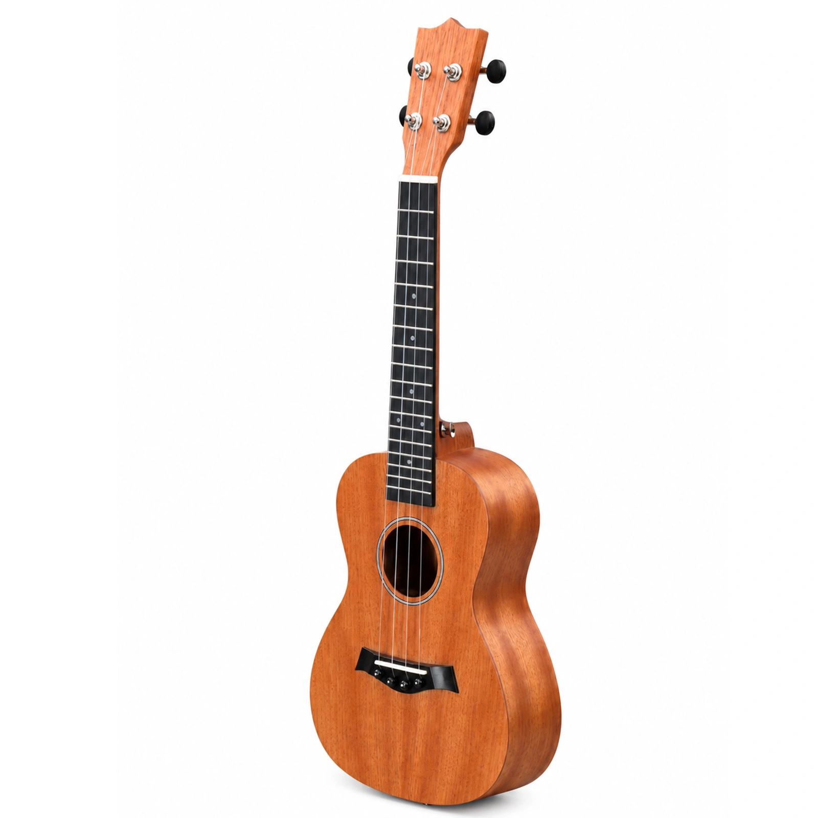 23 Inch Mahogany Ukulele for Beginners, Rosewood Fingerboard, Full Accessory Kit with Bag Capo Strap Picks Tuner Strings