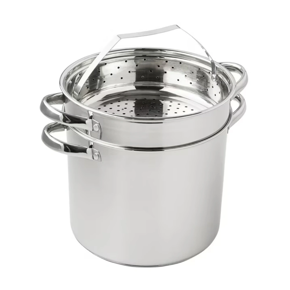 4-Piece Stainless Steel 8 Quart Multi-Pot Cooker Set view 3