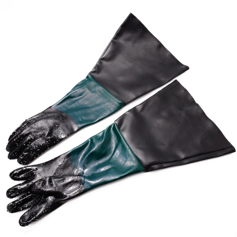 60cm Sandblasting Gloves Non-Slip Safety Work Gloves for Sand Blast Cabinet Protect Hands view 3