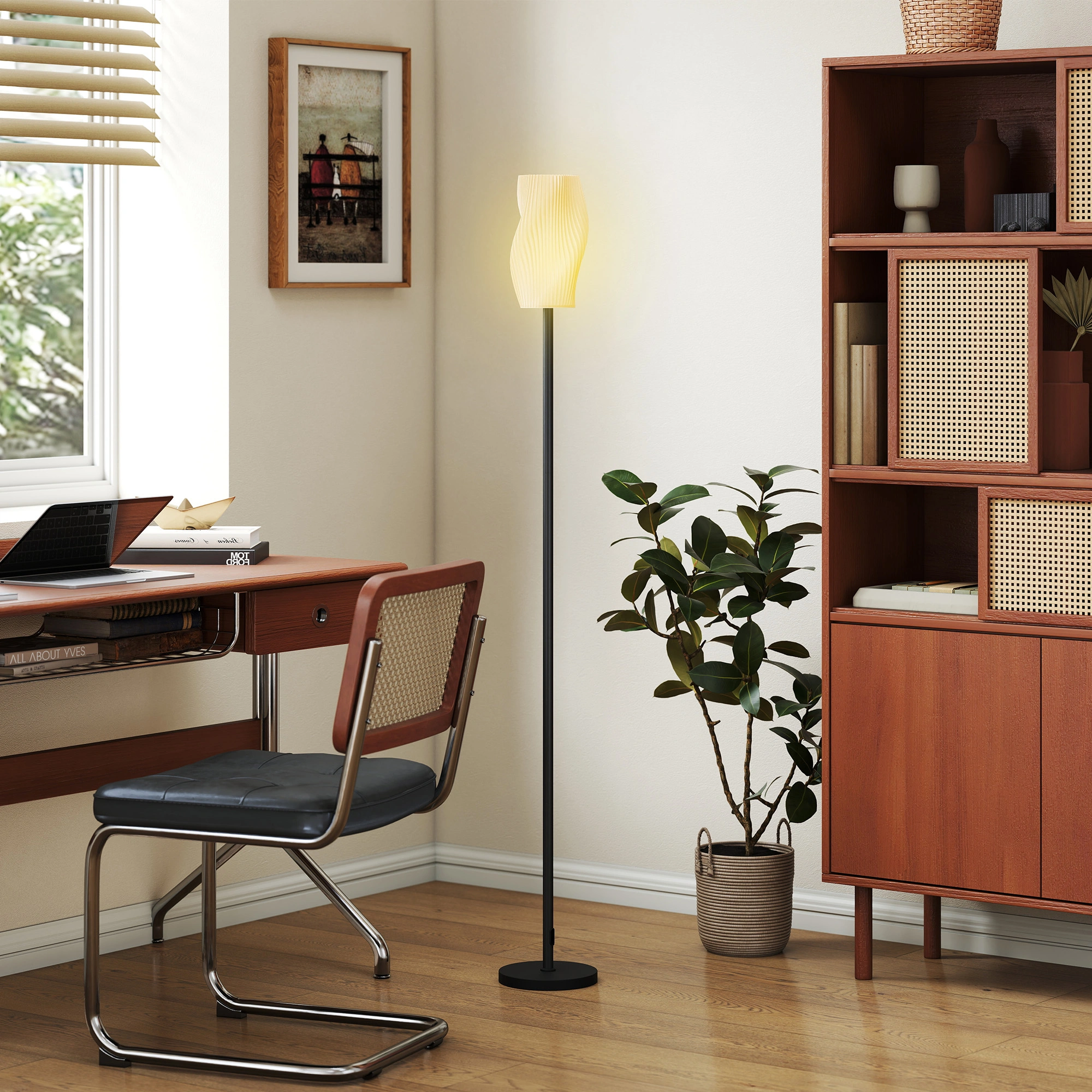 Modern Floor Lamp with Adjustable Height | Stand Lighting for Living Room, Bedroom, Decor view 5
