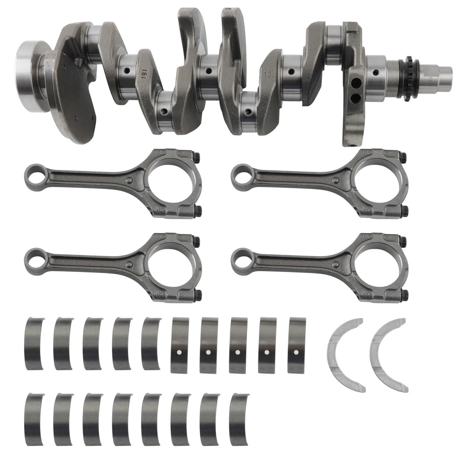 1.6L Engine Crankshaft Con Rod & Bearings Set Fit For 2012-2019 Hyundai KIA SOUL RIO view 3