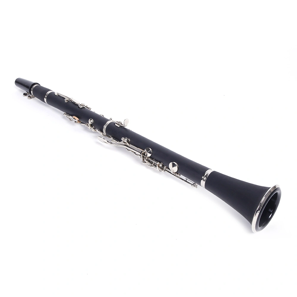 Hard Bakelite Mid-range Flat B Tone Clarinet Case with Cleaning Cloth Screwdriver & Lubricant Accessory Set