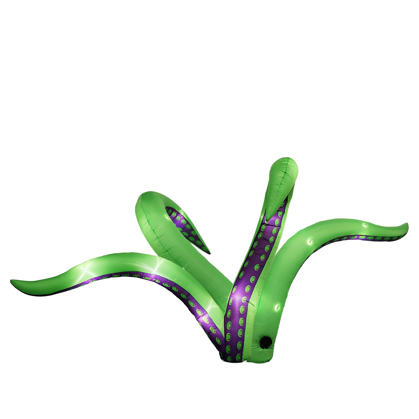 2 Pack Halloween Octopus Tentacles Inflatable Outdoor Decor with LED Lights, Yard