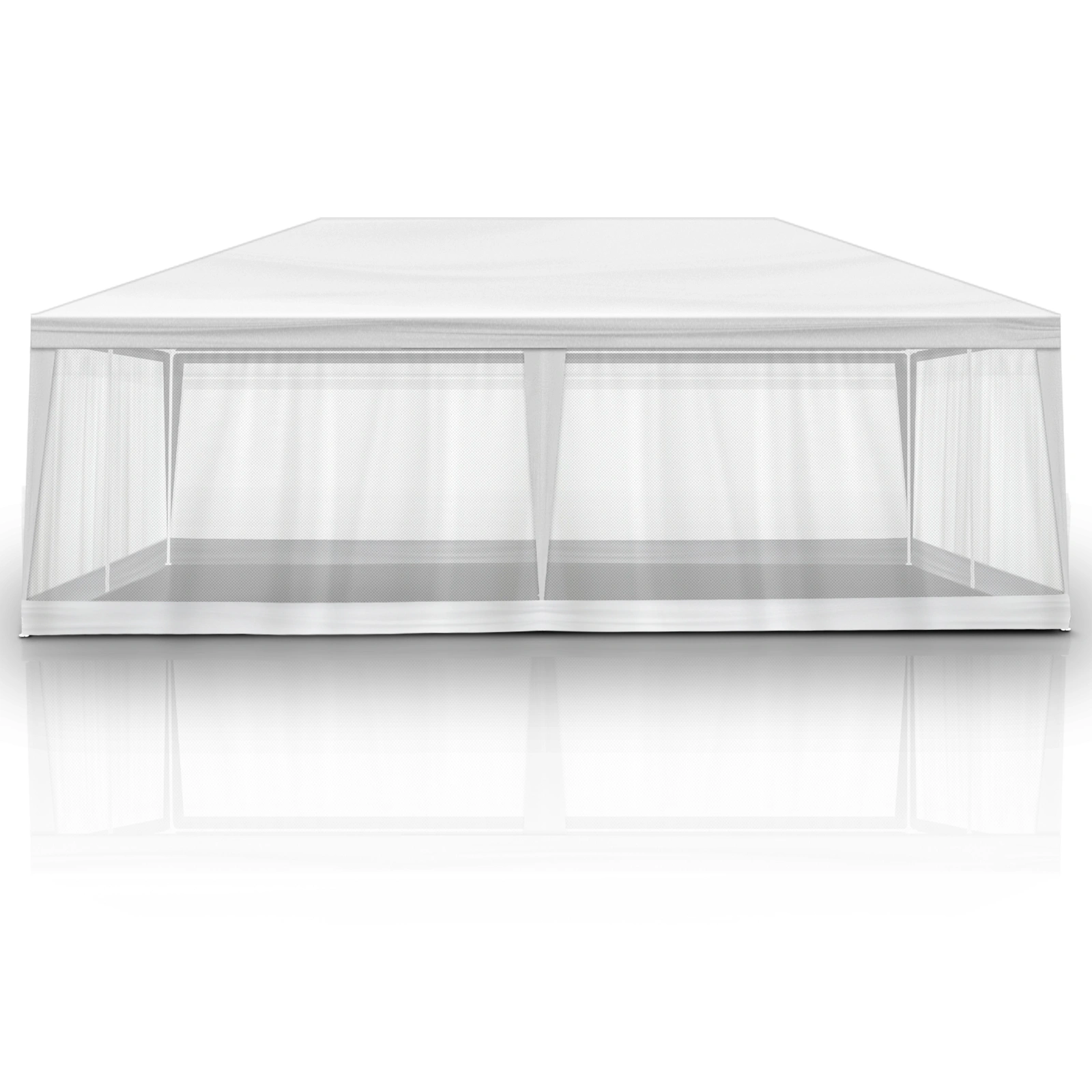 10x20ft Mesh Party Tent with Screen Walls, Pop-Up Canopy Gazebo for Outdoor Events & Garden