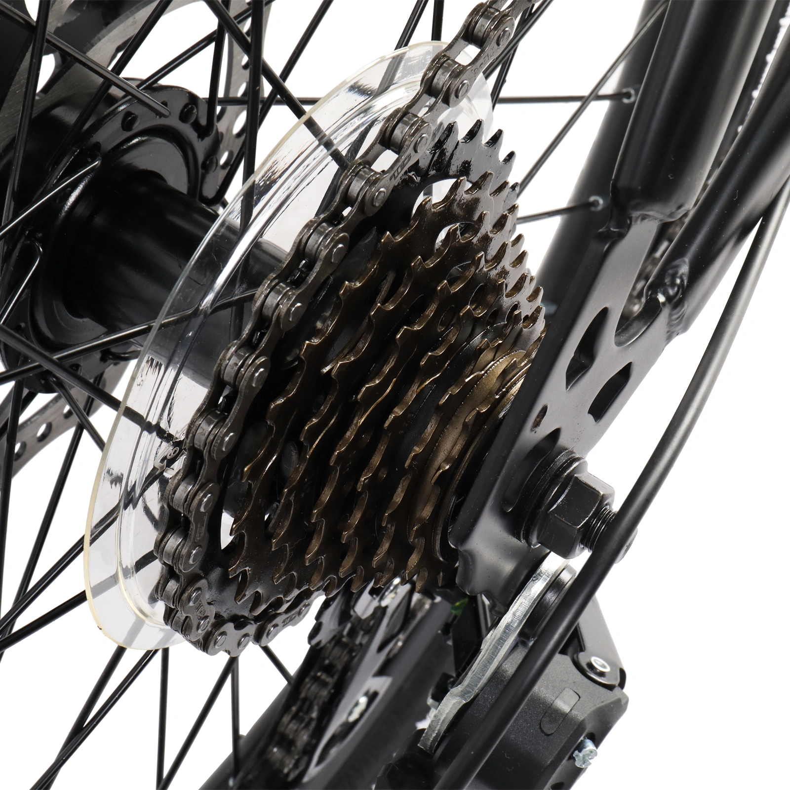20in 150kg High Carbon Steel Foldable Commuter Bicycle Black view 24