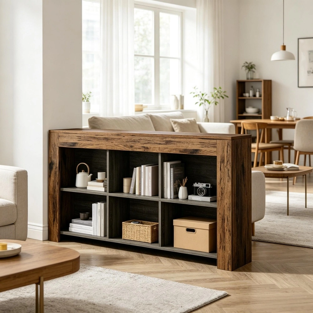 Modern Bookshelf Storage Organizer, Multi-Tier Open Shelf Display Rack for Living Room Bedroom Home Office