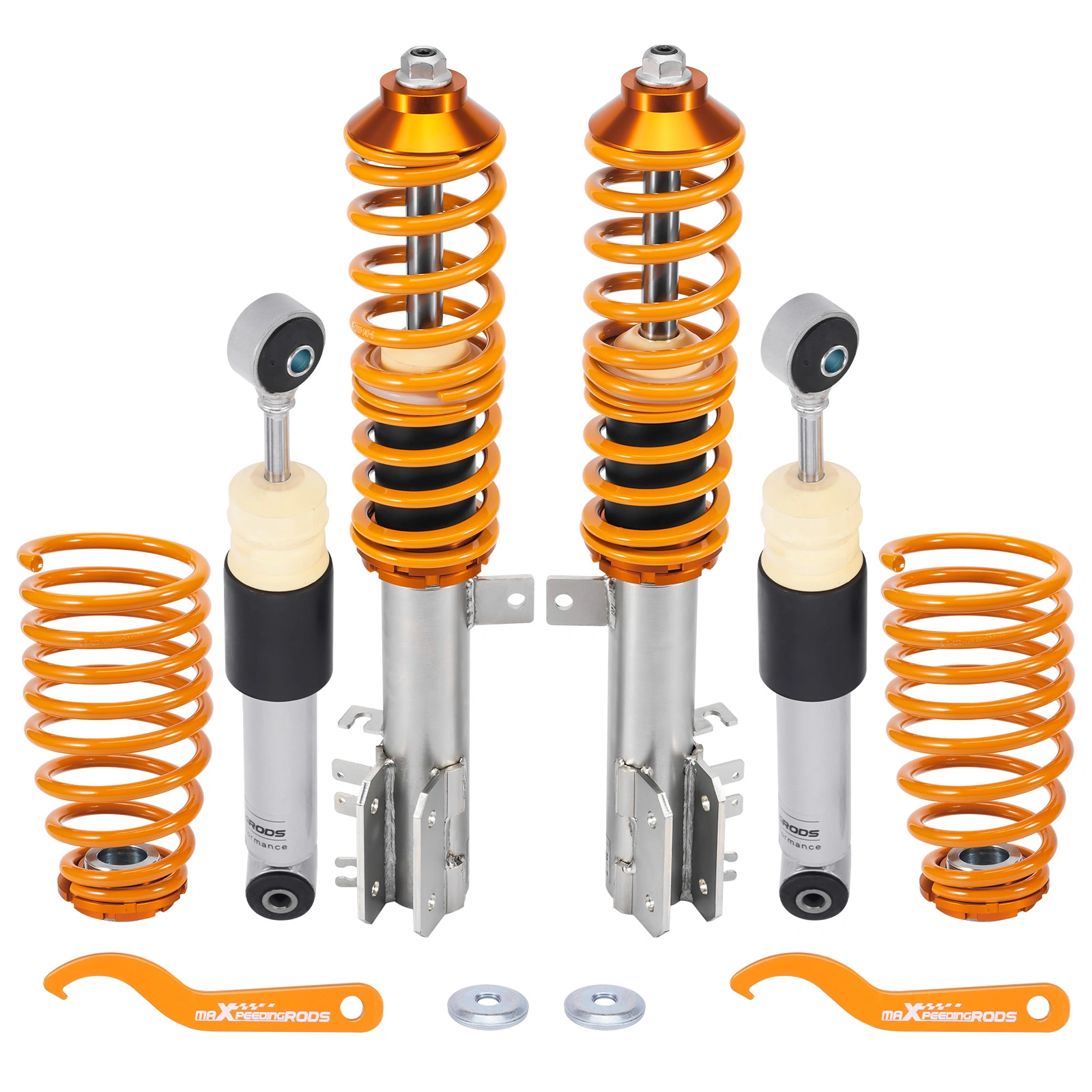 Adjustable Coilovers Suspension Lowering Kit Shock Absorbers for Fiat 500 2007+ Height Dampener Sport Performance