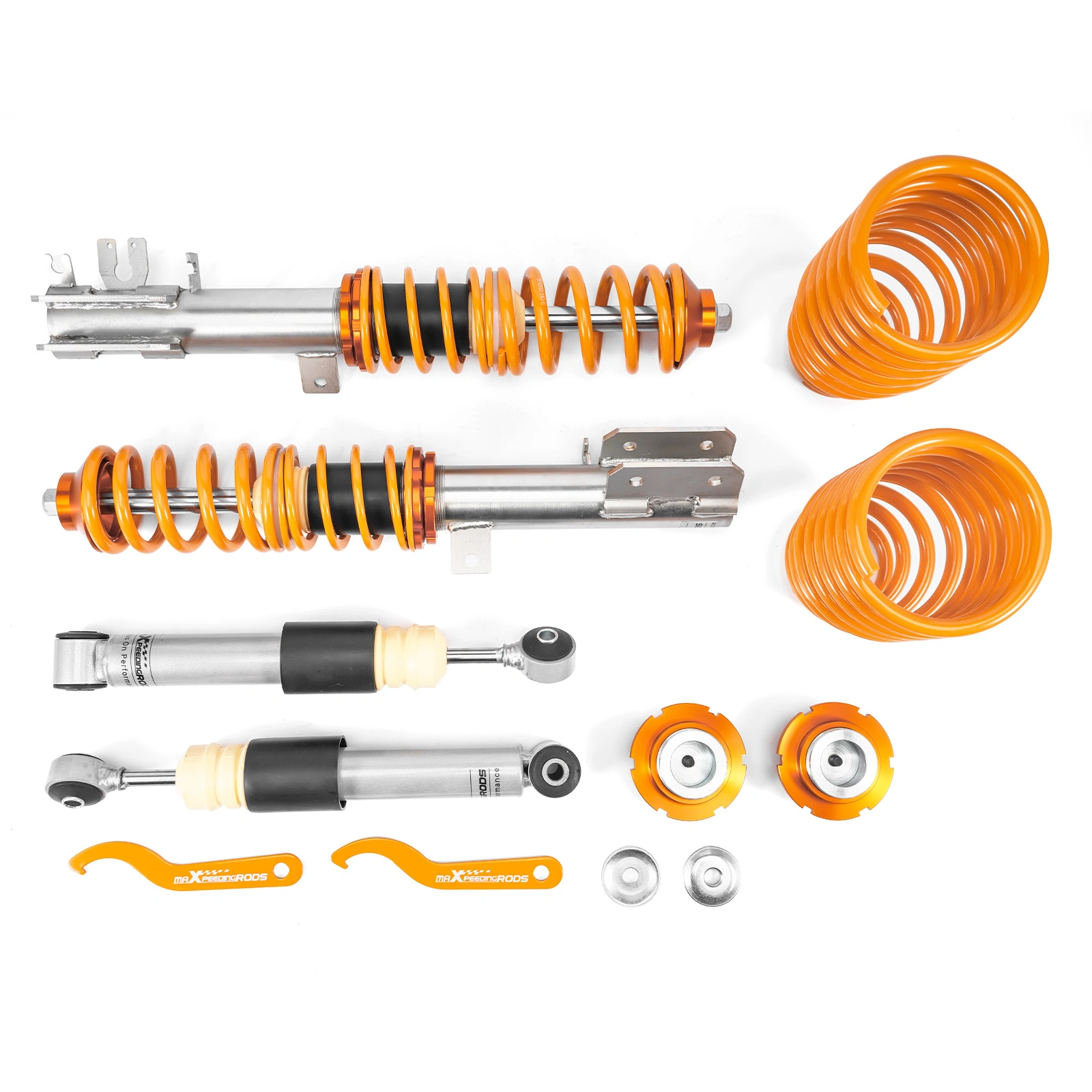 Adjustable Coilovers Suspension Lowering Kit Shock Absorbers for Fiat 500 2007+ Height Dampener Sport Performance view 2