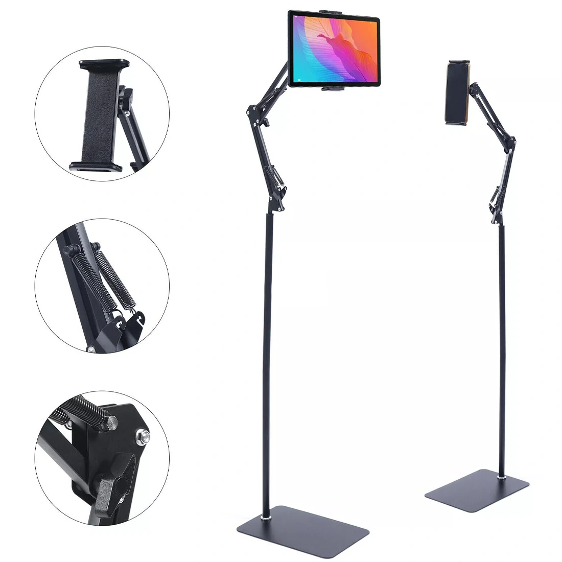 360° Universal Adjustable Floor Stand Holder for iPad Tablet Phone 4-12.9 inch UK view 3