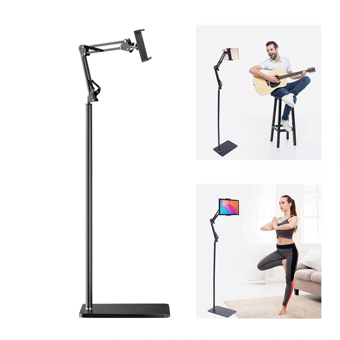 360° Universal Adjustable Floor Stand Holder for iPad Tablet Phone 4-12.9 inch UK view 4