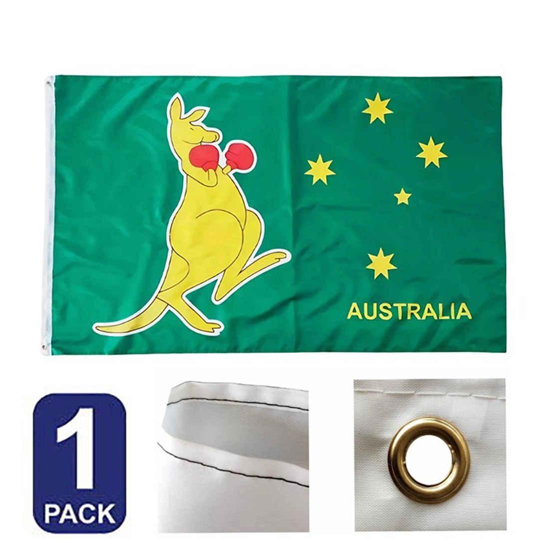 Australia Boxing Kangaroo Flag 90x60cm 3x2 FT Outdoor Hanging Printed Flags view 5