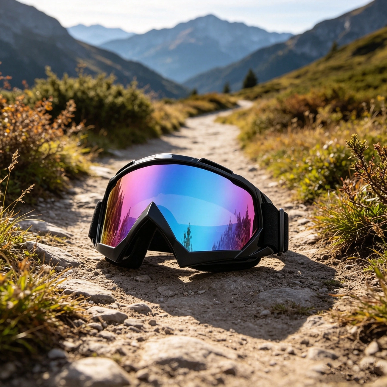 Motorcycle Ski Goggles Windproof Anti-Scratch Dustproof Colorful Lens Vision Protection view 10