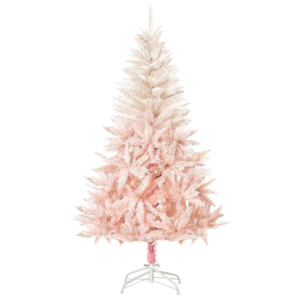6ft Artificial Christmas Tree, Full Fir Pre-Shaped Christmas Tree with Sturdy Metal Stand for Home Indoor