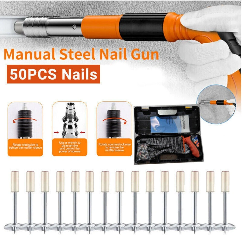 Heavy Duty Pneumatic Nail Gun, 4-Speed Steel Framing Nailer for Woodwork & Carpentry, Professional Grade