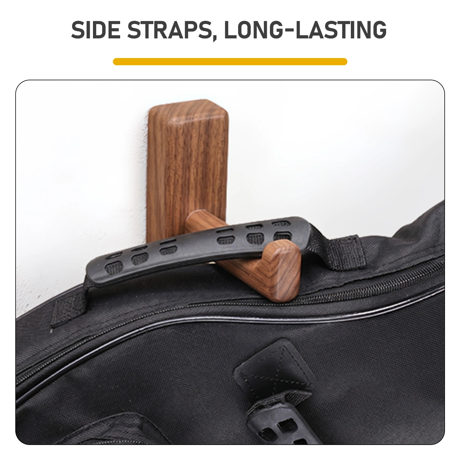 41 Inch Acoustic Guitar Bag, 600D Oxford Cloth Hard Case with Blue Line, Black Guitar Case for Beginners view 4