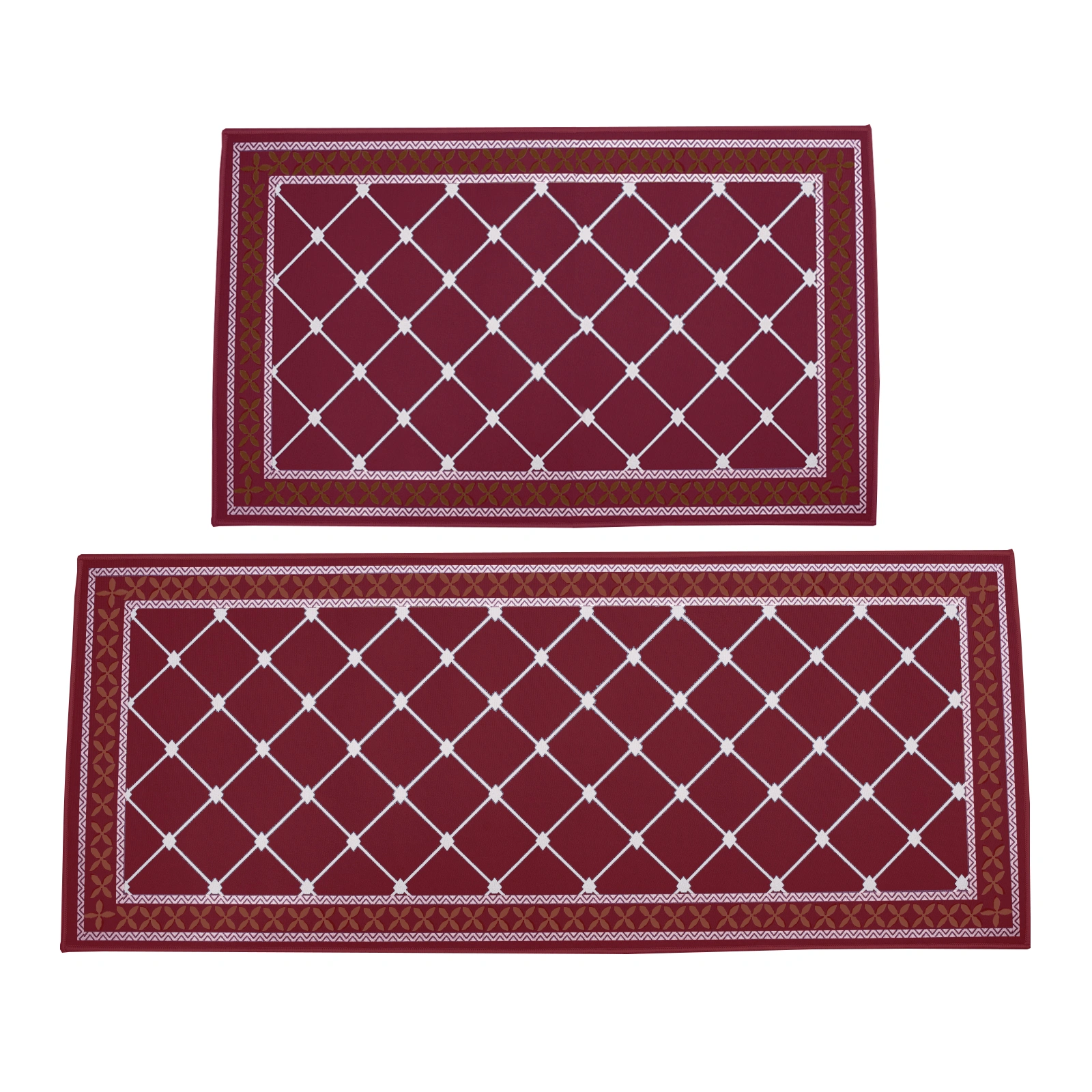 2pcs Super Absorbent Bathroom Mats, Quick-Drying Anti-Slip Floor Rugs, Soft Non-Skid Bath Mat for Shower, Tub, Laundry, Bedroom, Living Room, Kitchen Doorway