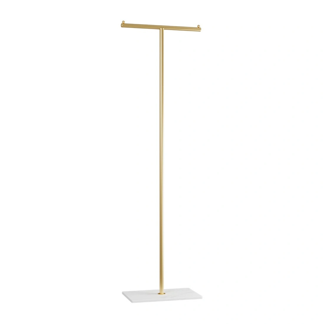 Clothing Rack, Golden Metal Freestanding Heavy Duty Clothes Rack with Marble Base, Multipurpose Garment Hanger for Bedroom, Hat, Scarf, Jacket, view 2