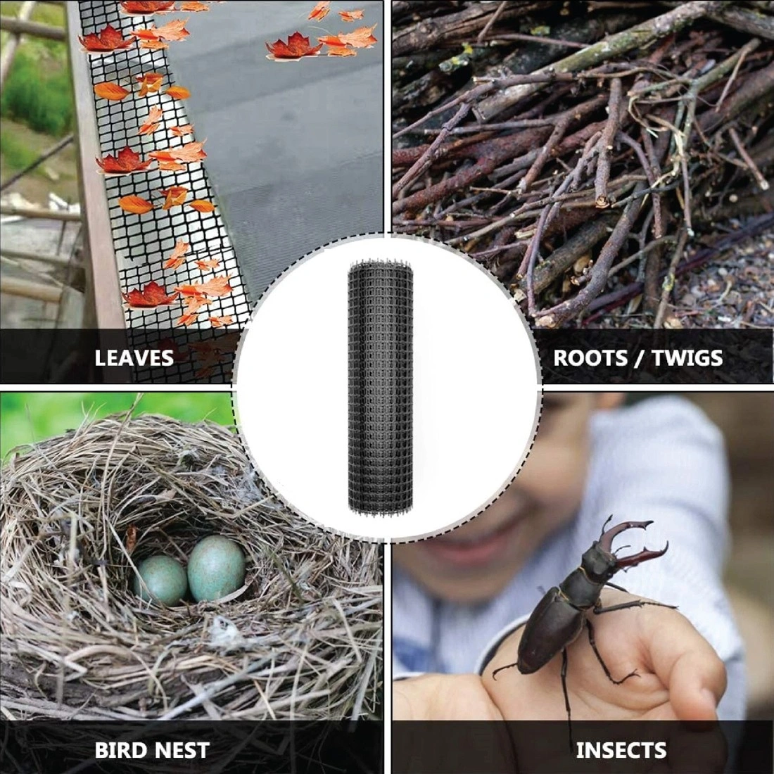 10M Black Garden Fence Netting, Plastic Safety Mesh Roll, Barrier Fencing for Yard UK, NEW view 2