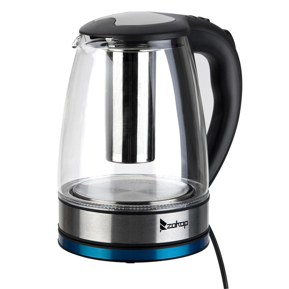 HD-1861-A 1.8L Electric Glass Kettle, 2000W 220V with UK Plug, Fast Boiling Water Heater view 12