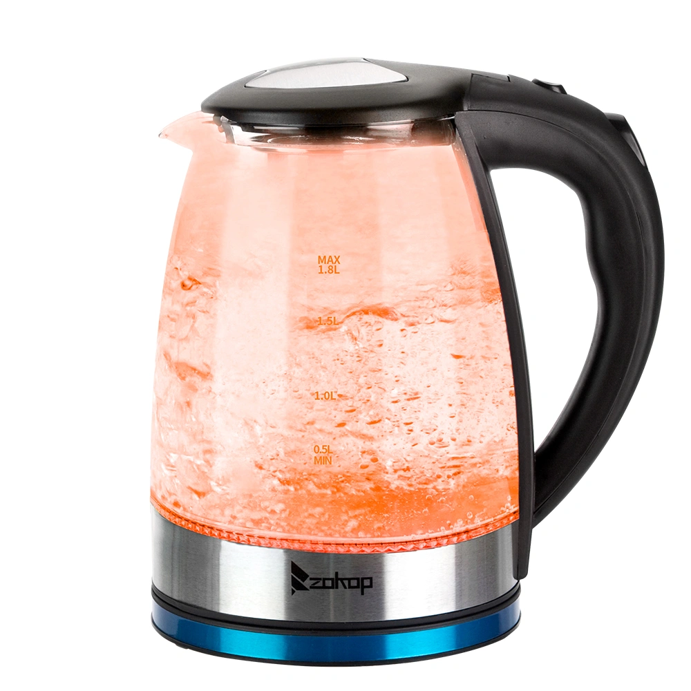 HD-1861-A 1.8L Electric Glass Kettle, 2000W 220V with UK Plug, Fast Boiling Water Heater view 13