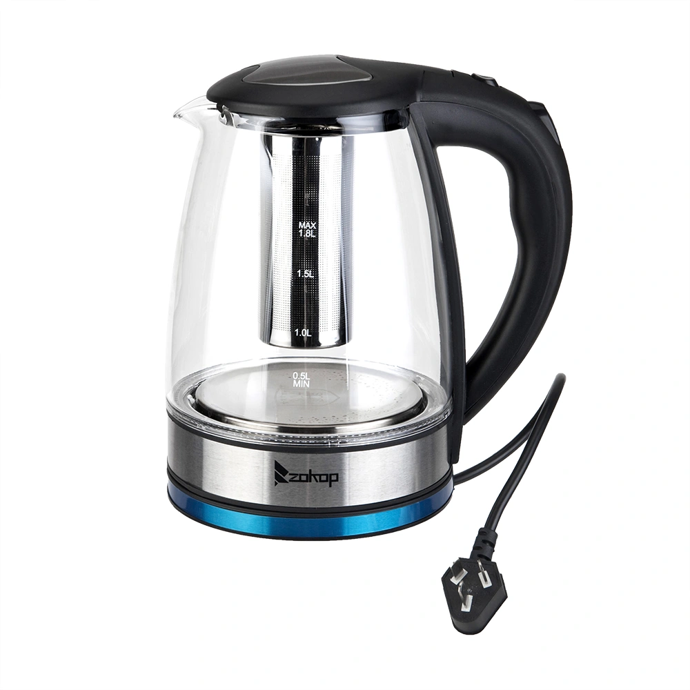 HD-1861-A 1.8L Electric Glass Kettle, 2000W 220V with UK Plug, Fast Boiling Water Heater view 17